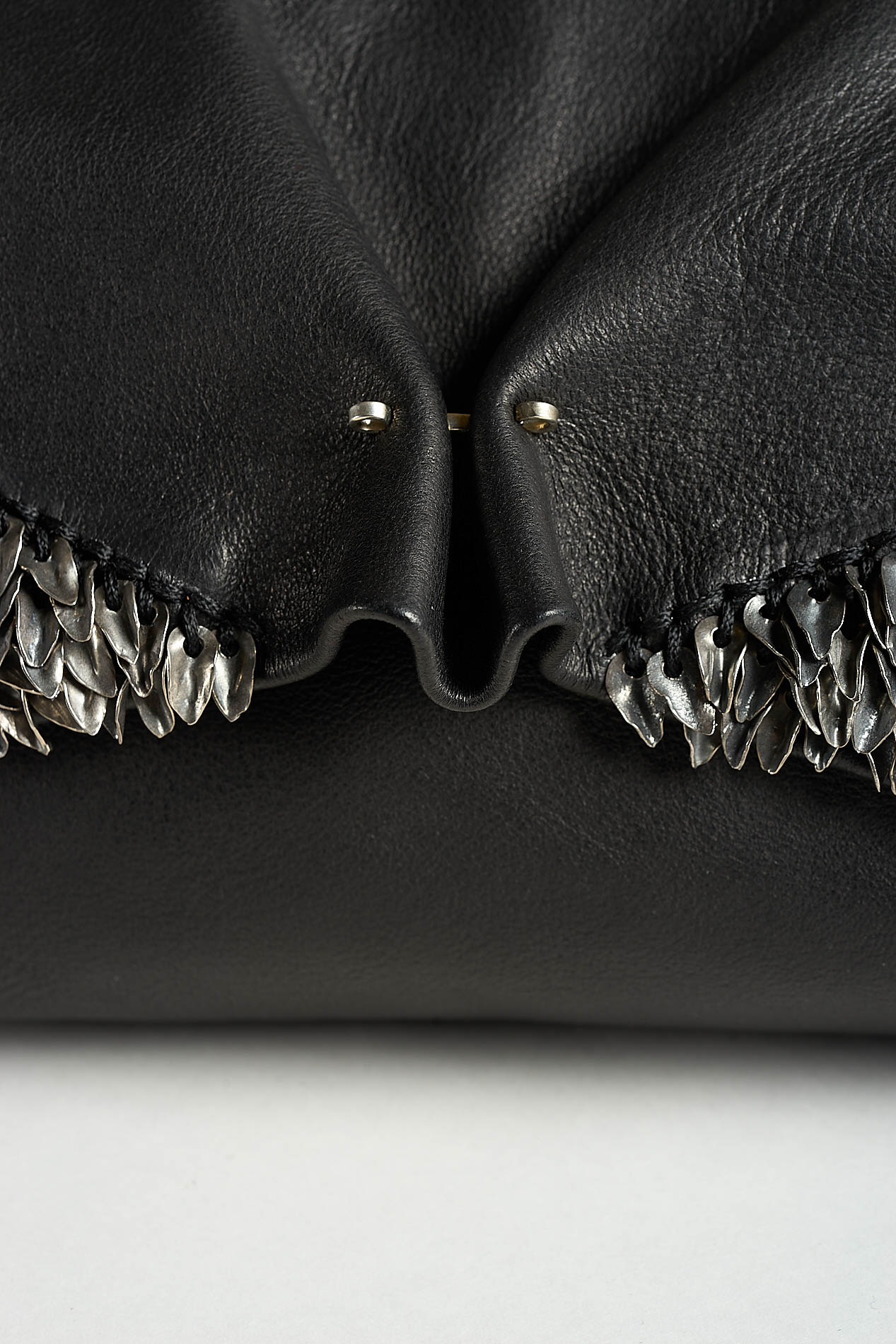 daniele basta leather and silver bags - DETAIL